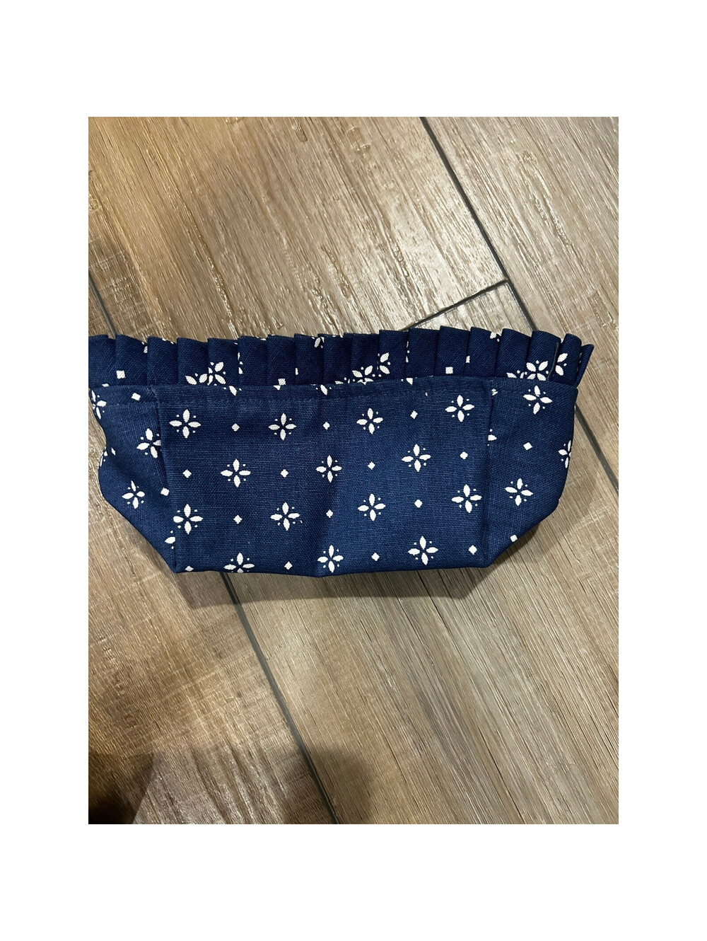 Longaberger Basket TEA SMALL KEY Liner Classic Blue fabric SU